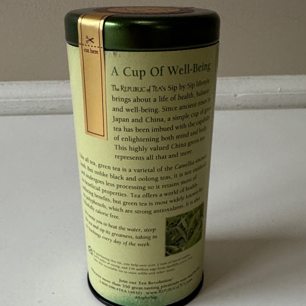 Ceramic Bamboo-Inspired Teapot w/Frog & Handle & 2 cans of The Republic of Tea - Picture 12 of 16